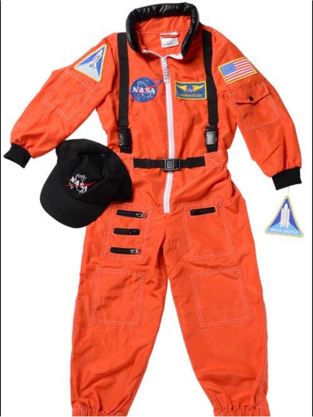 Toddler NASA Astronaut Space Shuttle Costume + Cap Size 2–3 🚀👨‍🚀